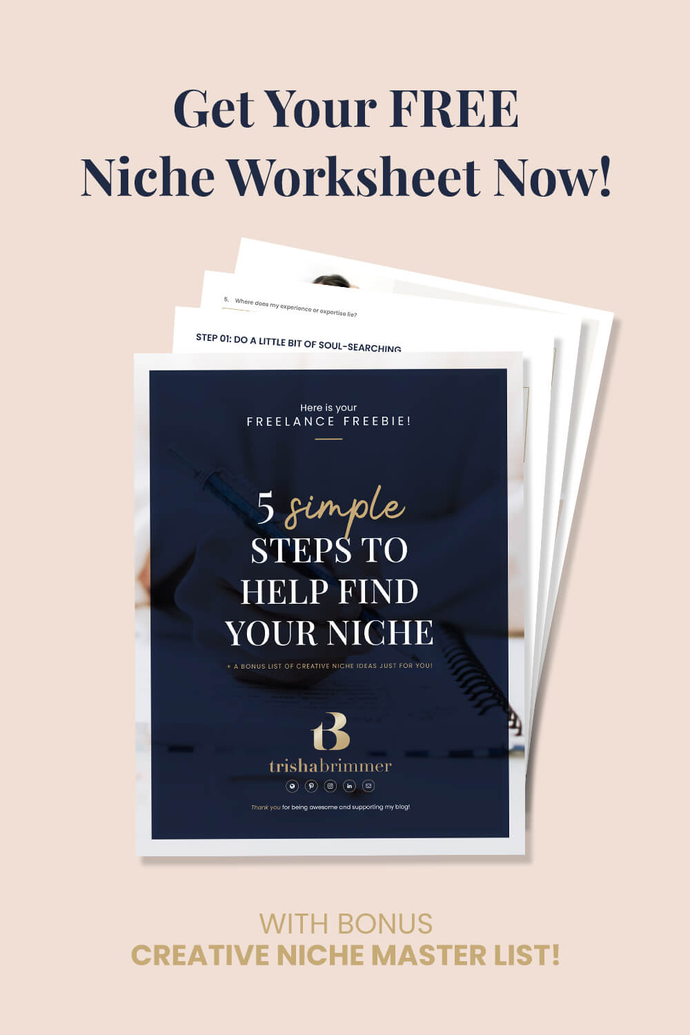 Five Simple Steps to Help Find Your Niche Worksheet