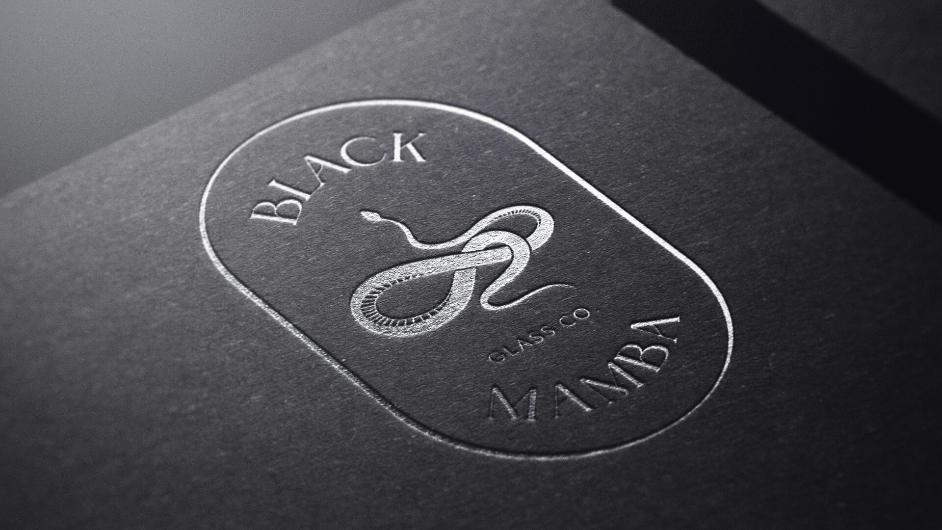 Black Mamba Glass Co - Logo Design - Mockup