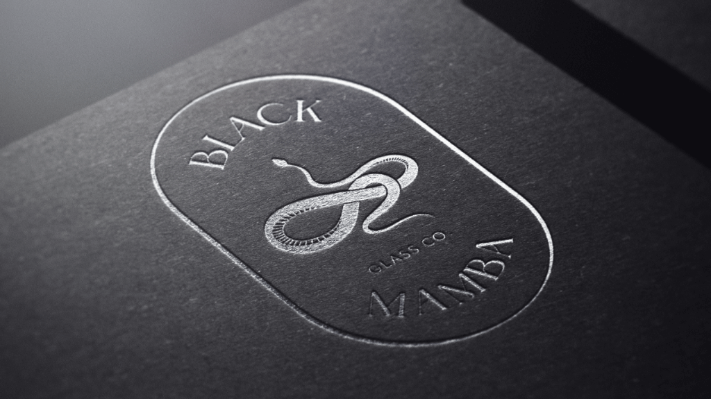 Black Mamba Glass Co - Logo Design - Mockup