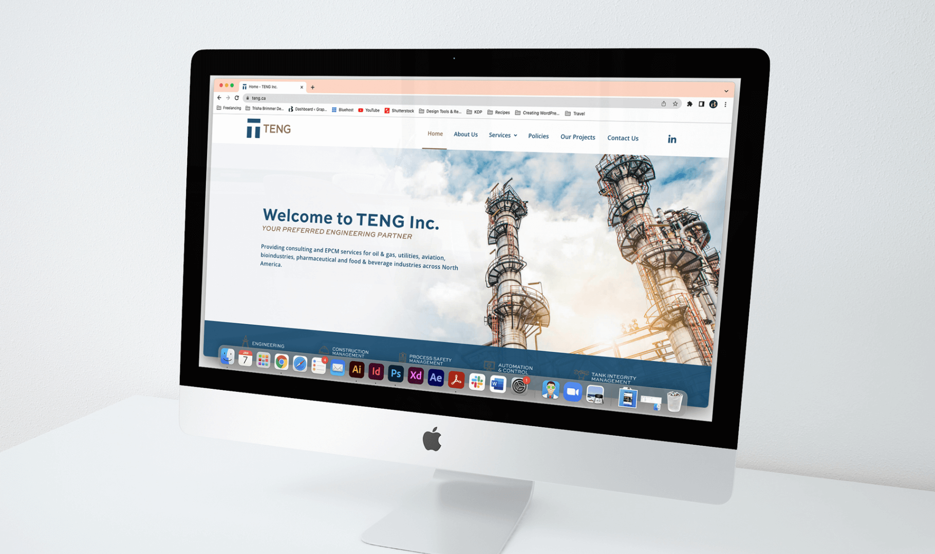 TENG Inc. Website Design