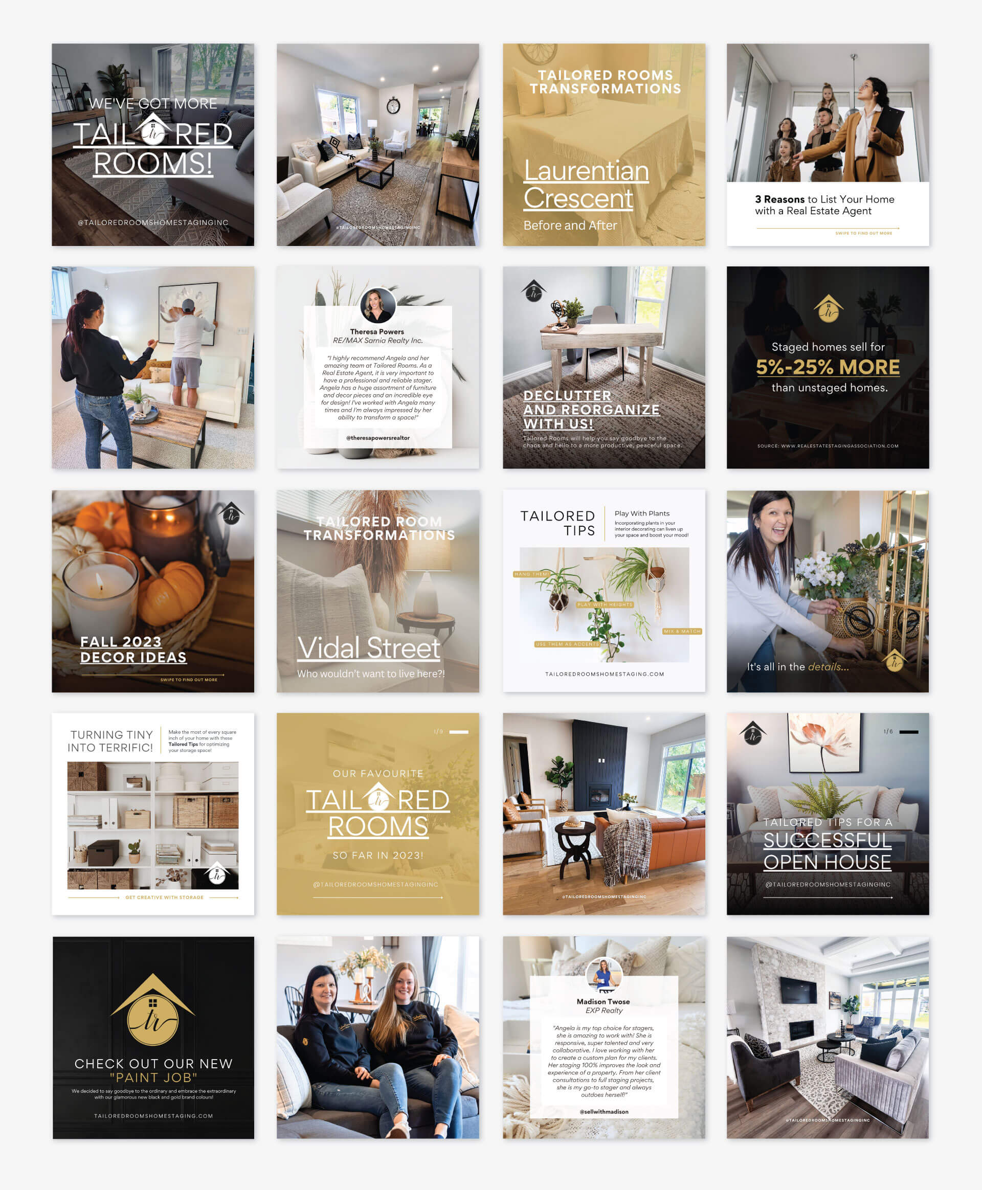 Tailored Rooms Social Media Marketing