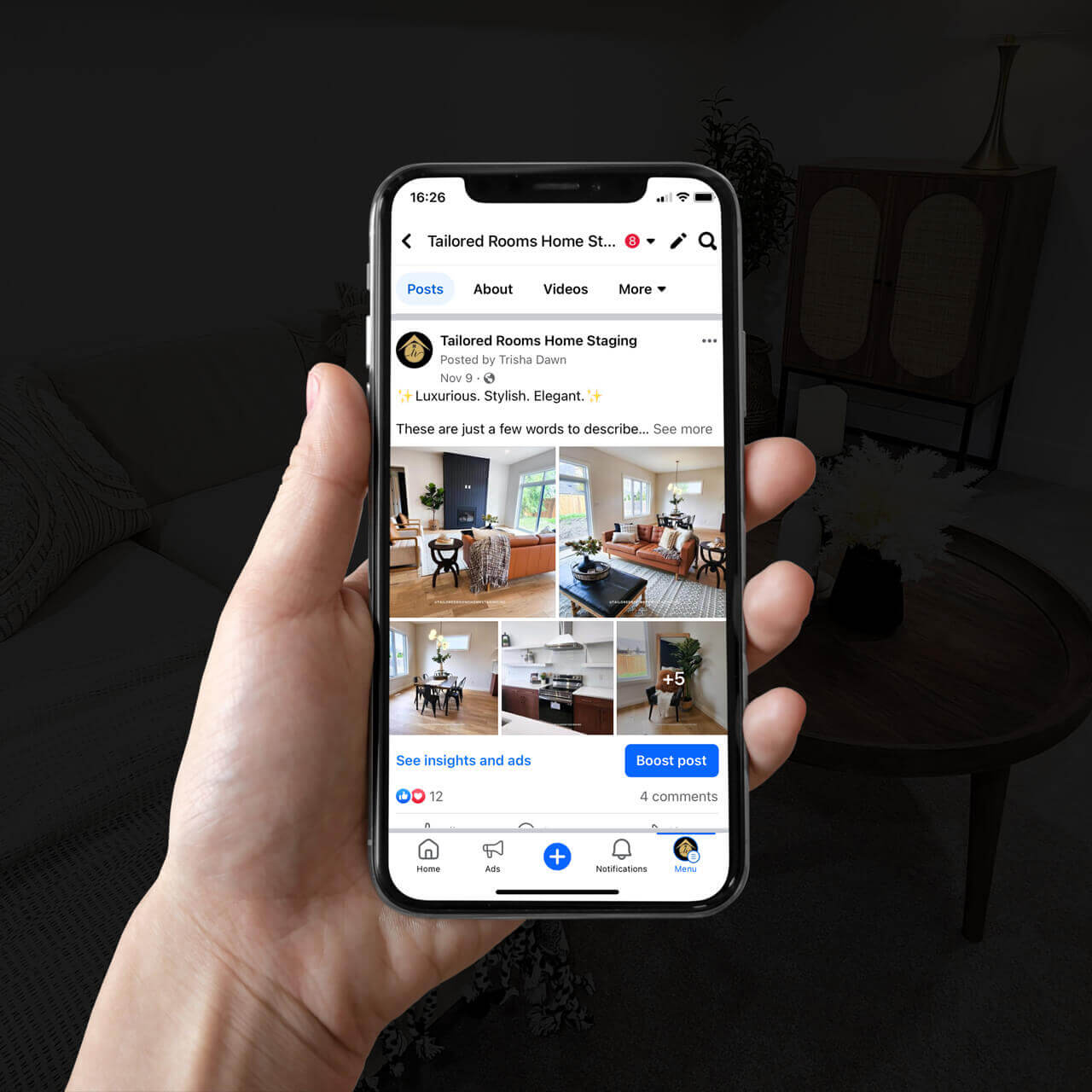 Tailored Rooms Social Media Marketing